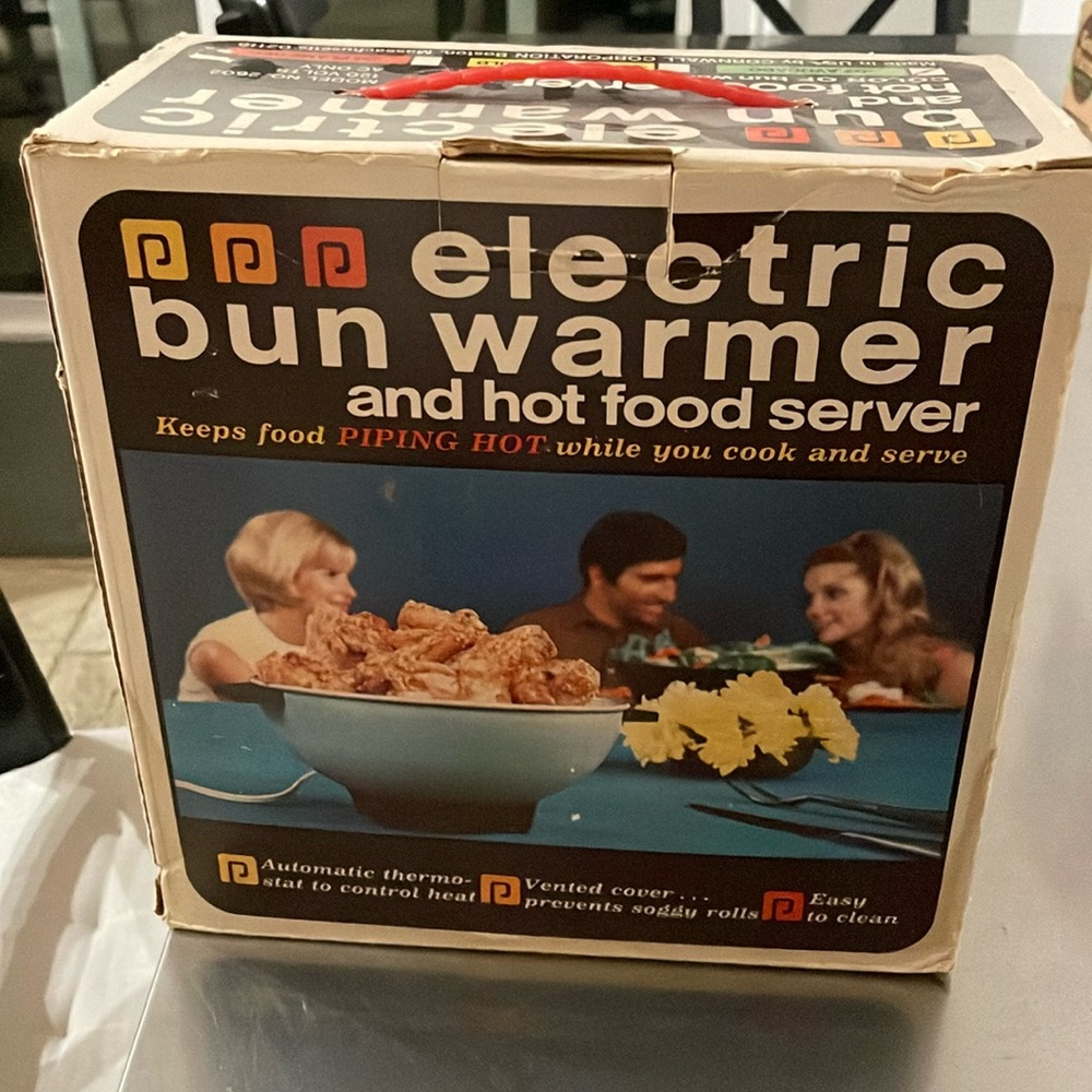 Vintage bun warmer. New in box!